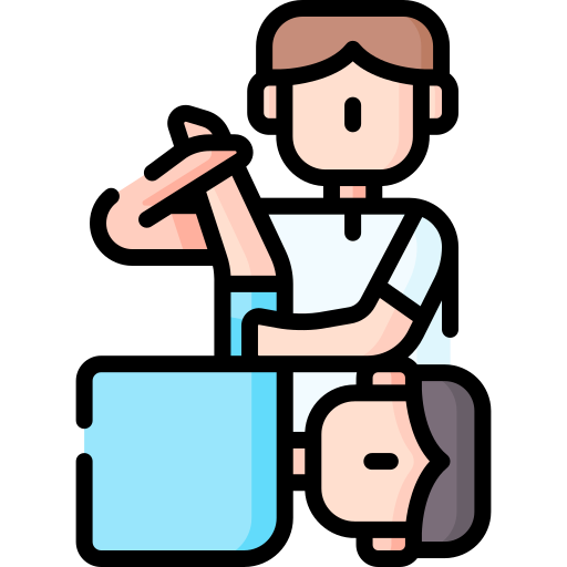 Sesión de fisioterapia